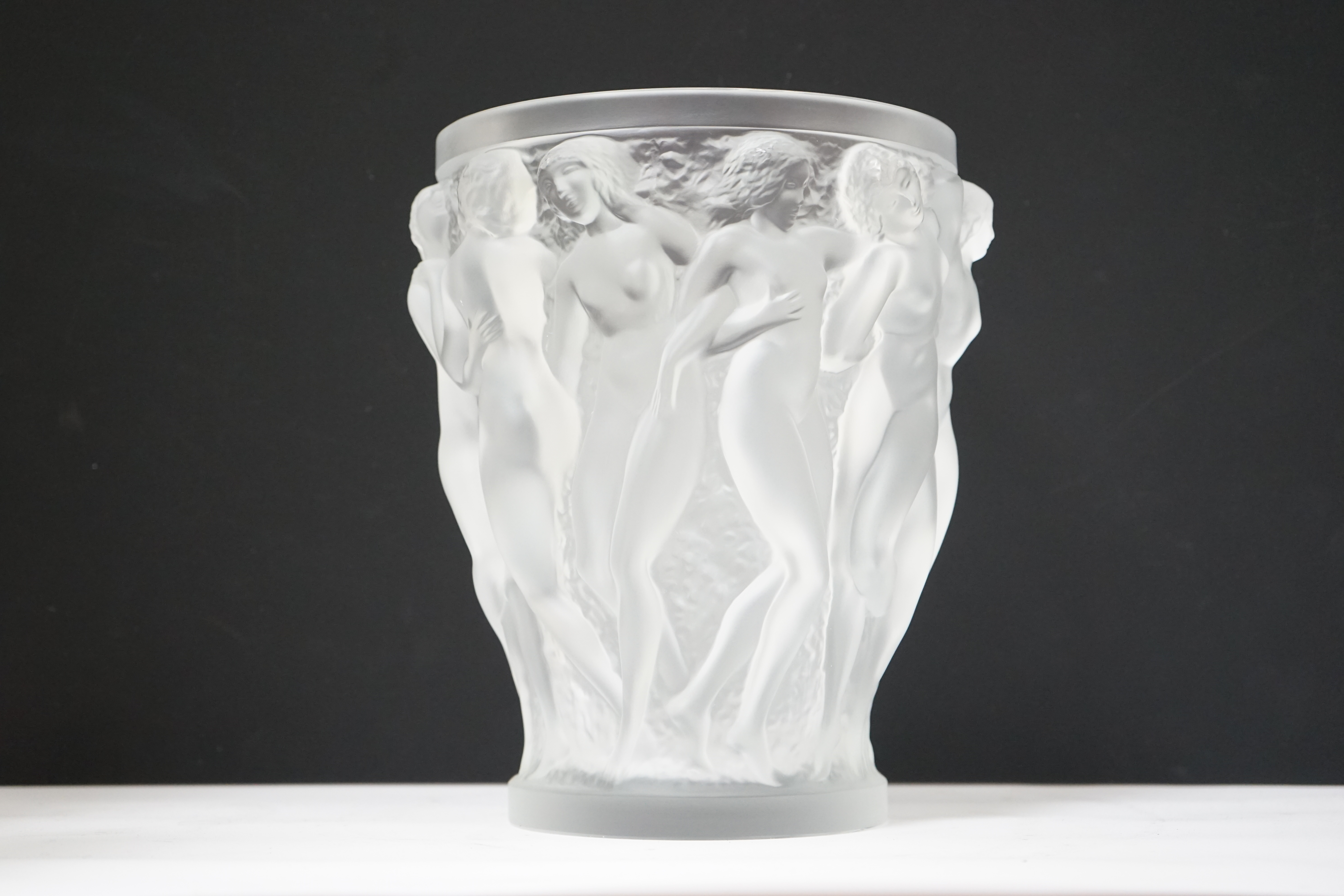 A large Lalique Bacchantes vase